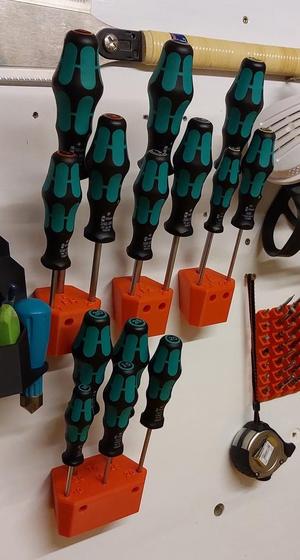 Wera Grouped Screwdriver Holder Wall Mounts Big Pack 300