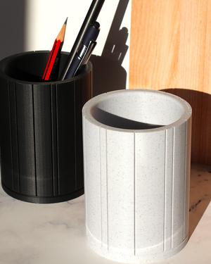 Minimalist Pencil Desktop Organizer, Industrial Style Pen Holder, Desk Organization, Brush Holder, D