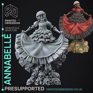 Anabelle - Awakend Puppet Necromancer - PRESUPPORTED - 32mm scale
