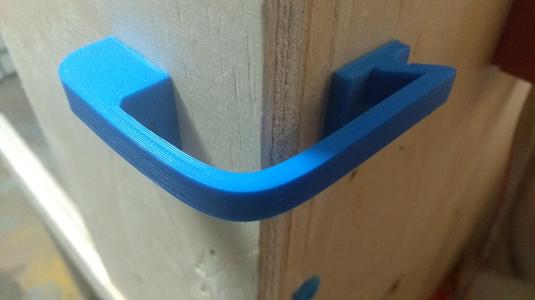Door latch for wooden enclosure