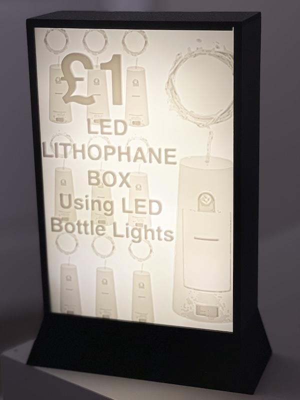 Cheap Parametric Lithophane Box with Sub £1 Lights