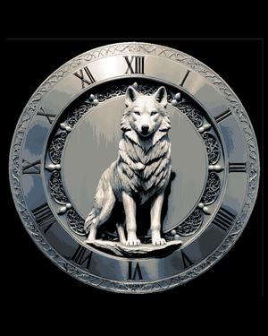 Majestic Wolf Clock Face - Great Christmas Gift - Happy Friday!