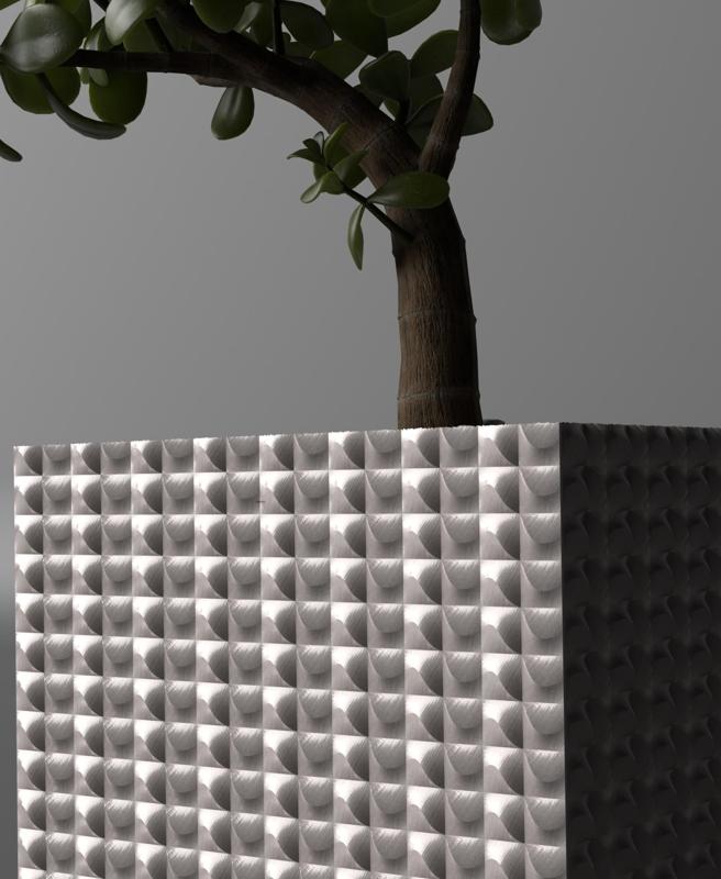 Paralel Wave Panel Planter