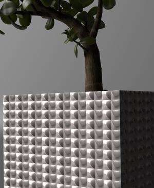 Paralel Wave Panel Planter