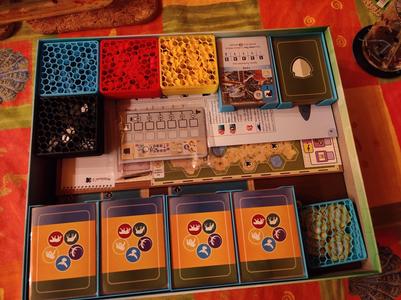 Ark Nova Organizer (including Waterworld) for sleeved cards and tokens