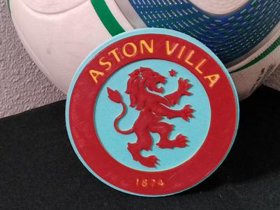 New Style Aston Villa Coaster or plaque
