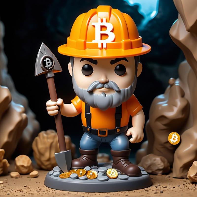 Bitcoin miner figurine