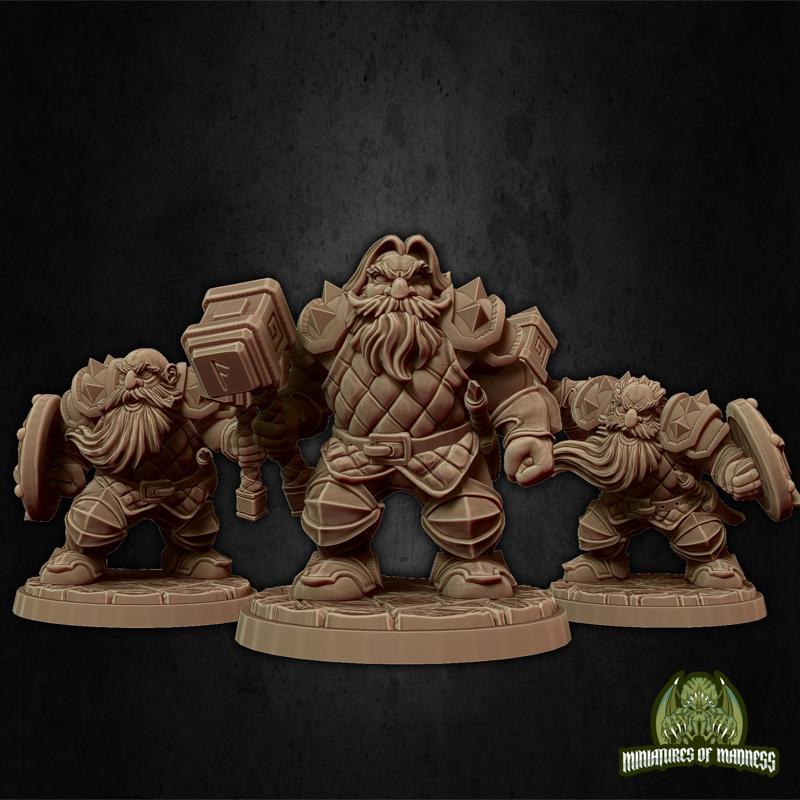 Dwarf Soldier Set 1 - PRESUPPORTED