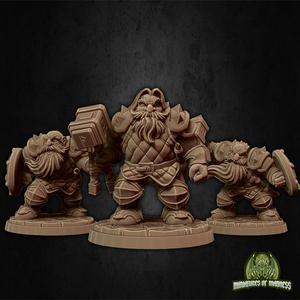 Dwarf Soldier Set 1 - PRESUPPORTED