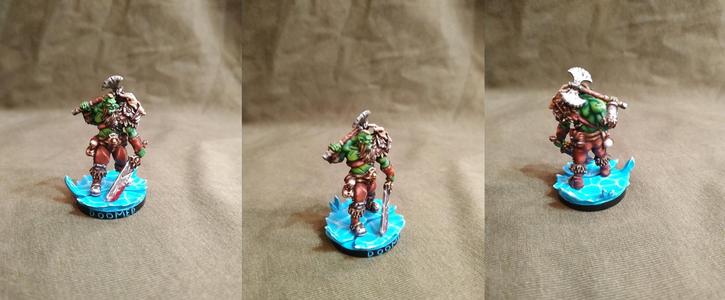 FREE - Orc Barbarian - 32mm scale miniature with supports