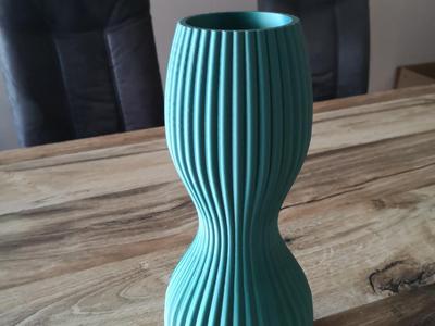 Modern Ribbed Vase