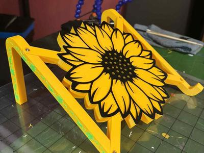 Sunflower laptop stand