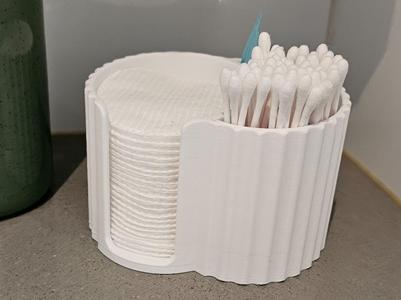Cotton swab and Q-tip holder