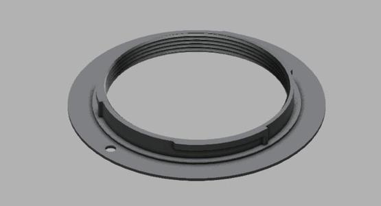 M3 (Praktica) lens adapter to F-mount (Nikon)