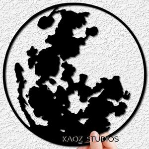 realistic moon wall art space wall decor earths rock decoration
