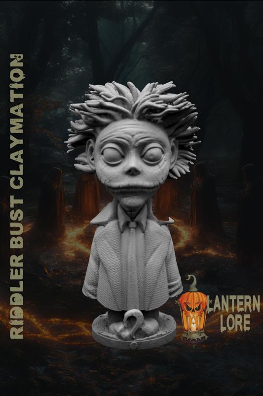 Riddler Bust Claymation (Pre Supported)