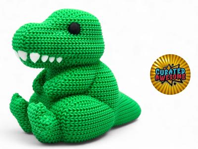 Cute Knitted T-Rex