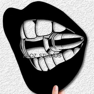 Bite the Bullet wall art gothic decor punk decoration