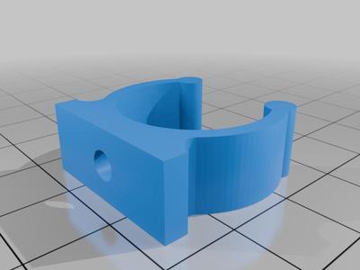 1/2" PVC sch40 Pipe clip OD 0.850 in (21.5mm)
