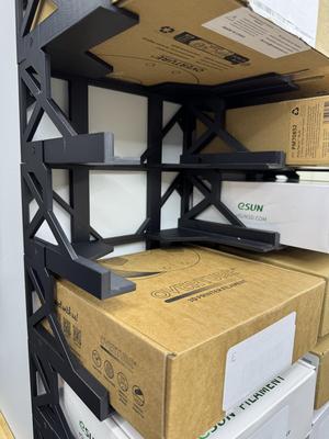 Filament Boxes as Storage Mounting Solution (split model for smaller beds)