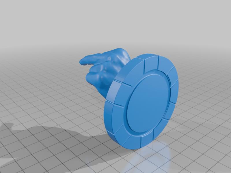 Poker Chip Middle Finger