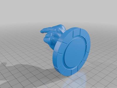Poker Chip Middle Finger
