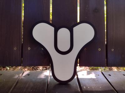 Destiny 2 Logo Sign Hanging Wall Art