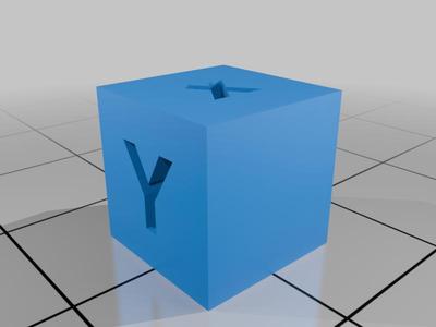 Small Calibration Cube (1cm x 1cm x 1cm)
