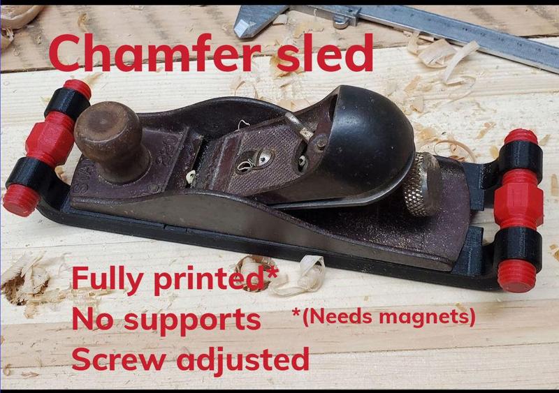 Chamfer sled for block planes