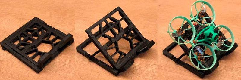 whoop adjustable launch pad (print in place, 30-50 deg)