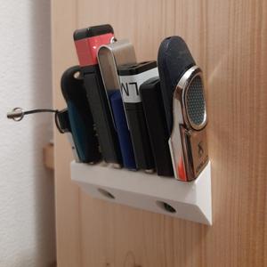 USB holder (wall-mount) - parametric, any square hole holder
