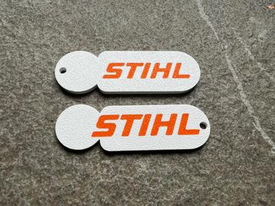 Stihl keychain and shopping cart chip