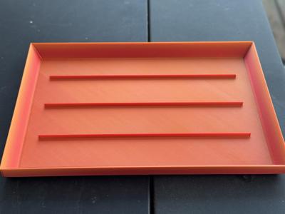 Stackable Tray with Ridges(or no ridges)