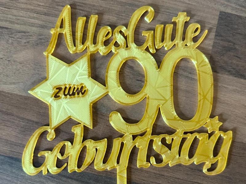Cake Topper 90th Birthday