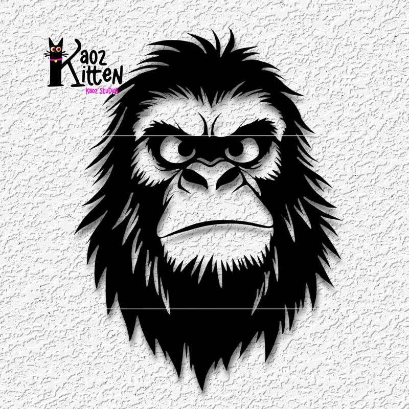 Funny Bigfoot wall art Sasquatch decor