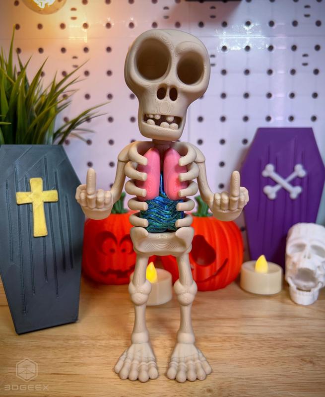 Middle Finger Skeleton