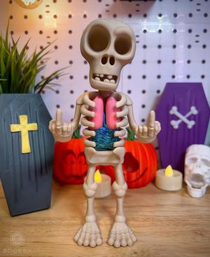 Middle Finger Skeleton