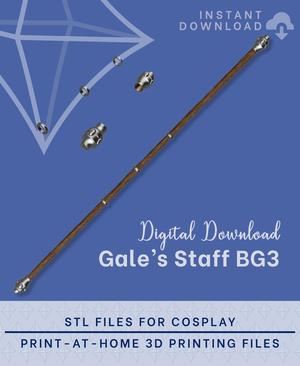 GALE Staff STL Files (Baldur's Gate 3)
