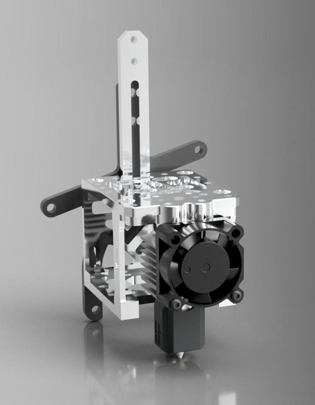 Vzbot CNC-Printhead BambuHotend Adapter