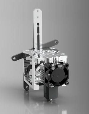 Vzbot CNC-Printhead BambuHotend Adapter