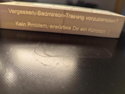 Badminton Training Dice / Würfel