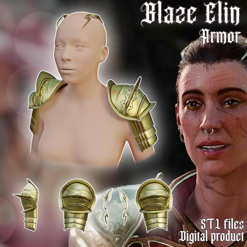 Fantasy Blaze Elin Armor Bladurs Gate 3