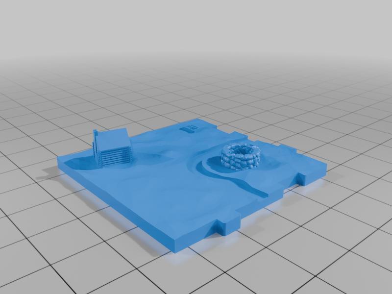 The Wells Fan Expansion for Rifraf 3D Carcassonne