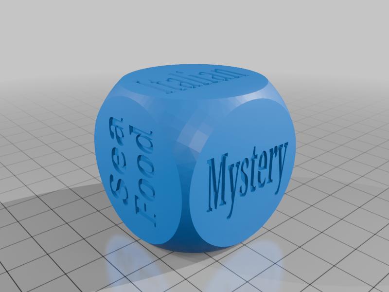 Food/ Meal Dice