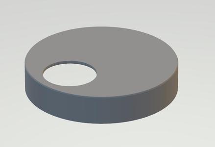 DN125 KG-Rohr Deckel mit Loch für 38mm Poolschlauch