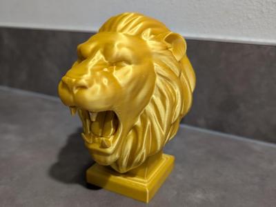 Roaring Lion Bust