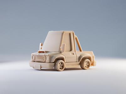 Tooned Chevrolet Truck Kit Card