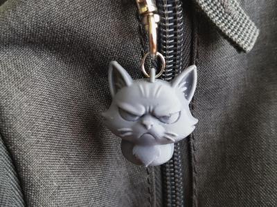 Grumpy Cat Keychain