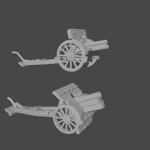 6-15mm Austrian Great War Artillery: M. 14 Feldhaubitze & Schwere Feldhaubitze M 14 WWI-AU-4