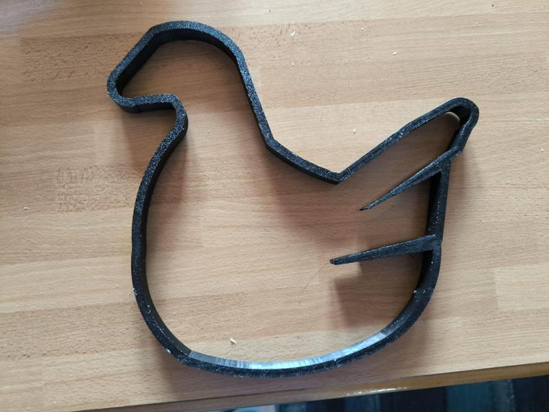 Easter dove shaped cookie cutter